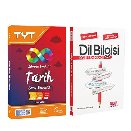 Doktrin TYT Tarih Sıfıdan Sonsuza ve AKM Dil Bilgisi Soru Bankası Seti 2 Kitap