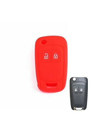 Opel Astra Corsa Mokka Insignia 2 Tuşlu Silikon Anahtar Kılıfı Lütfen Anahtar Kontrol Yapınız