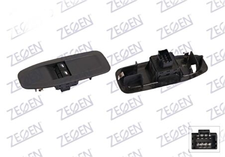 PEUGEOT 208 ÖN CAM KUMANDA DÜĞMESİ SOL 96664313ZD 