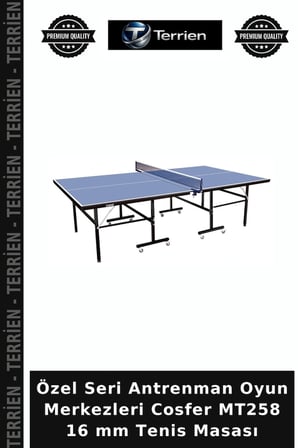 Özel Seri Antrenman Oyun Merkezleri Cosfer MT258 16 mm Tenis Masası
