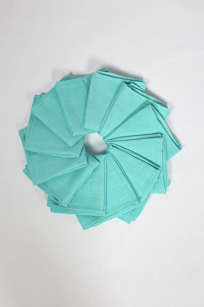 12'li Müslin Ağız Mendili , Omuz Bezi , Ter Bezi Çift Kat Dikimli 35x20 cm - ZTAGIZMENDİLİ