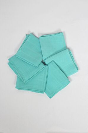6'lı Müslin Ağız Mendili , Omuz Bezi , Ter Bezi Çift Kat Dikimli 35x20 cm - ZTAGIZMENDİLİ2
