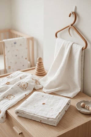 Little Organic's | 3’lü %100 Organik Pamuk Müslin Örtü - Battaniye Seti 75x80 cm | Oeko-tex | Gots - ZTBEST