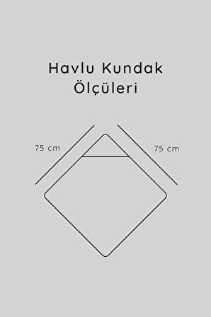 Luckka %100 Pamuk Bebek Havlu Kundak Banyo Havlusu - ZTKUNDAK