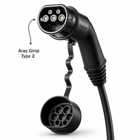 Truwatt V2L Togg T10F Uyumlu 3 Çıkışlı Elektrikli Araç Adaptörü 220V -3 Metre