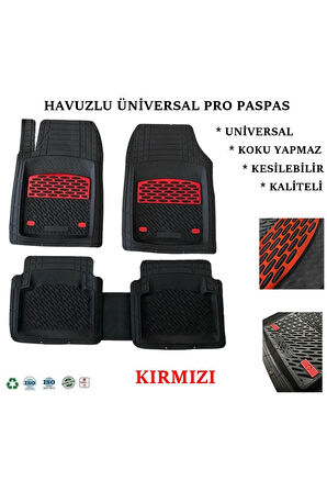Honda CRV 2023  HAVUZLU ÜNİVERSAL MAXİ PASPAS SİYAH - KIRMIZI