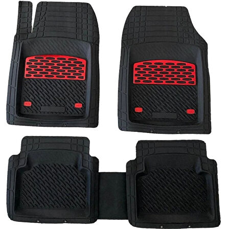 Land Rover Freelander 2 2007  HAVUZLU ÜNİVERSAL MAXİ PASPAS SİYAH - KIRMIZI