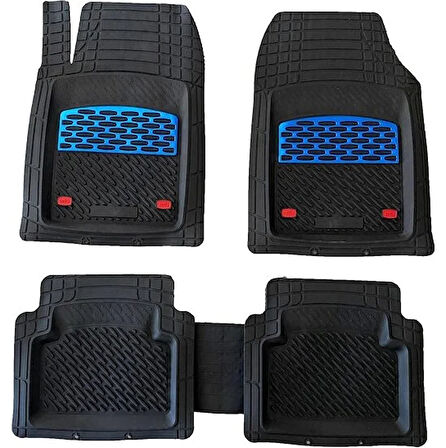 Land Rover Freelander 1 5 Kapı 2006 UYUMLU HAVUZLU ÜNIVERSAL MAXİ PASPAS MAVİ - SİYAH