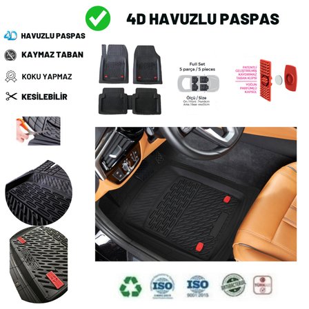 Ford Courier 2021  HAVUZLU ÜNIVERSAL MAXİ PASPAS SİYAH