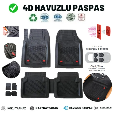 Subaru Forester 2021  HAVUZLU ÜNIVERSAL MAXİ PASPAS SİYAH