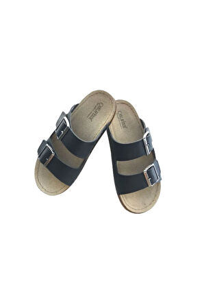 KADIN ANATOMİK DERİ ÇİFT BANTLI TERLİK