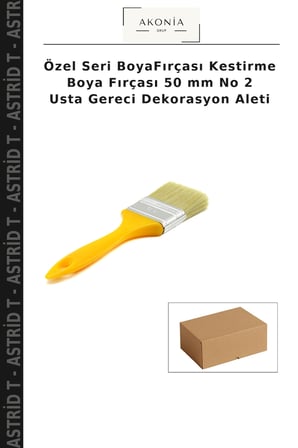 Özel Seri BoyaFırçası Kestirme Boya Fırçası 50 mm No 2 Usta Gereci Dekorasyon Aleti