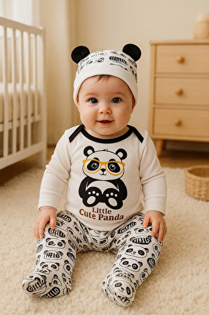 0-3. 3-6 AY SEVİMLİ HAYVANLAR  BASKILI %100 PAMUK  ÇITÇITLI BERELİ 3 LÜ TAKIM