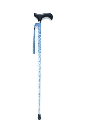 MF606 Katlanır Baston B044-8449-1 Mavi Çiçekli