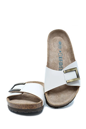 K10280DK Kifidis Soft Step Kadın Deri Mantar Terlik 36-41