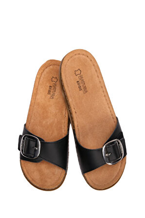 Sıb213610 -natura Kadın Anatomik Deri Terlik 36-40