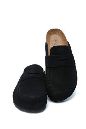 Soft Step Unisex Süet Deri Sabo Mantar Terlik 36-46