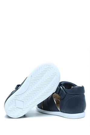 S25V027 Kifidis-Kids İlk Adım Erkek Çocuk Deri Ayakkabı 20-25 Lacivert/Navy Blue