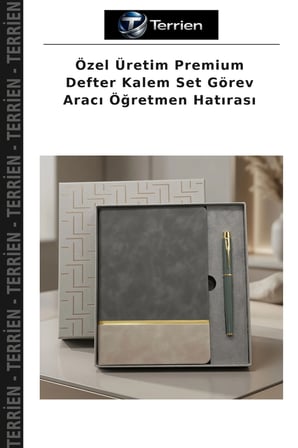 Özel Üretim Premium Defter Kalem Set Görev Aracı Öğretmen Hatırası