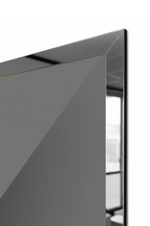 Gümüş Aynalı Pleksi Çerçeveli Minimalist Üçlü Soyut Desen Üçlü Mdf Tablo Seti
