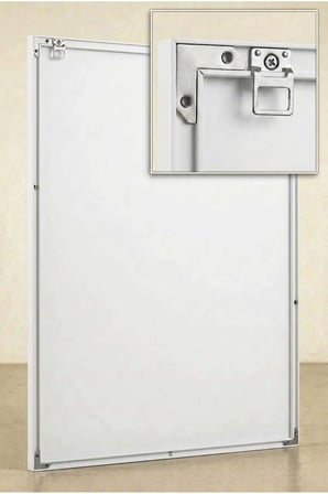 Gri Ve Beyaz Çiçekli Floral Modern 2'li Cam Tablo Seti Beyaz Metal Çerçeveli Ev Ve Ofis Tablosu