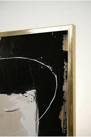 Haki Yeşili ve Bej Geometrik Boho 3'lü Cam Tablo Seti - Gold Metal Çerçeveli Ev Ve Ofis Tablosu