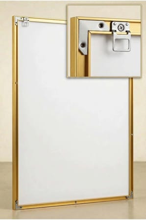 Haki ve Toprak Tonları Geometrik Soyut 3'lü Cam Tablo Seti Gold Metal Çerçeveli Ev Ve Ofis Tablosu