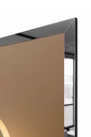 Gümüş Aynalı Pleksi Çerçeveli Minimalist Üçlü Soyut Desen Üçlü Mdf Tablo Seti