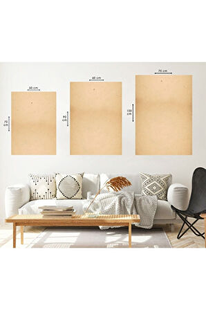 Üçlü Mdf Atatürk Istiklal Marşı Ve Gençliğe Hitabe Tablo Seti