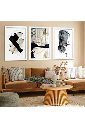 Siyah Ahşap Çerçeveli Modern Tablo