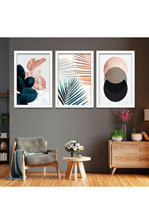 Siyah Ahşap Çerçeveli Modern Tablo