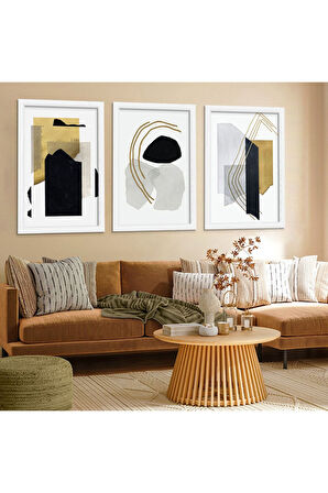 Siyah Ahşap Çerçeveli Modern Tablo