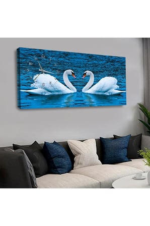 Zevahir 120x60 Cm Saatli Kanvas Tablo Kvs131