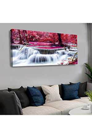 Zevahir 120x60 Cm Saatli Kanvas Tablo Kvs154