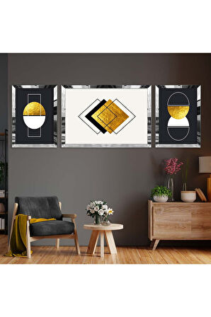 MODERN ÇİZİM SOYUT DESEN PLEKSİ KENAR MDF TABLO