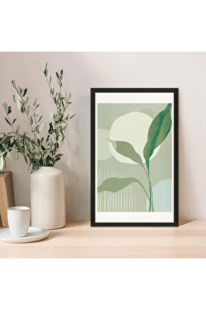 1 Adet Antrasit Mdf Zeminli Açık Bej Spiral Mdf Çerçeve Görünümlü Mdf Tablo