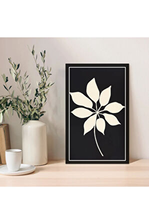 1 Adet Bej Mdf Zeminli Gümüş Spiral Mdf Çerçeve Görünümlü Mdf Tablo
