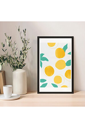 1 Adet Lacivert Mdf Zeminli Koyu Gri Geometrik Mdf Çerçeve Görünümlü Mdf Tablo