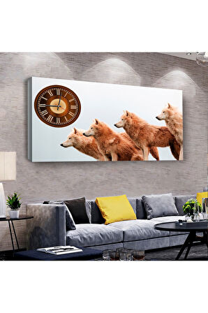 Bozkurt 100 X 50 Cm Saatli Kanvas Tablo