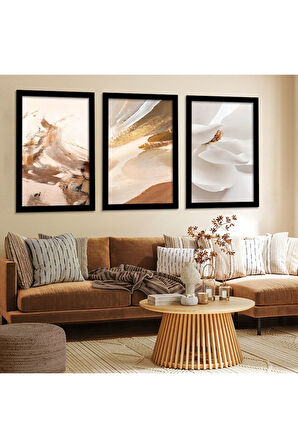 Siyah Ahşap Çerçeveli Modern Tablo