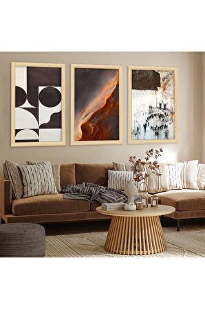 Siyah Ahşap Çerçeveli Modern Tablo