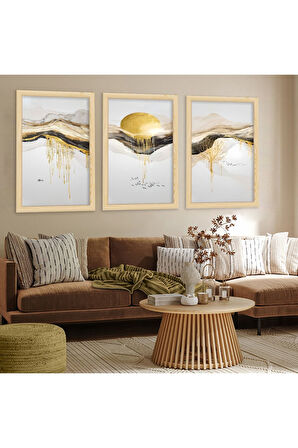 Siyah Ahşap Çerçeveli Modern Tablo