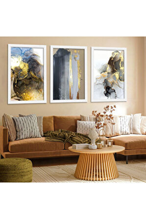 Siyah Ahşap Çerçeveli Modern Tablo