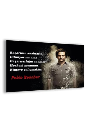 Kırılmaz Cam Pablo Escobar Tablo