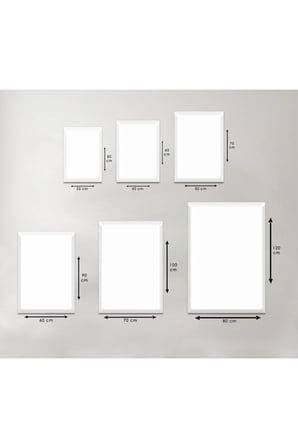 Minimalist Çiçek Soyut Desen 3'lü Kanvas Tablo