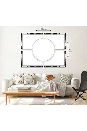 ÇİÇEK DESEN PLEKSİ KENAR TABLO SETİ