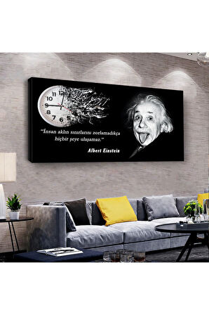 Albert Einstein 120 X 60 Saatli Kanvas Tablo