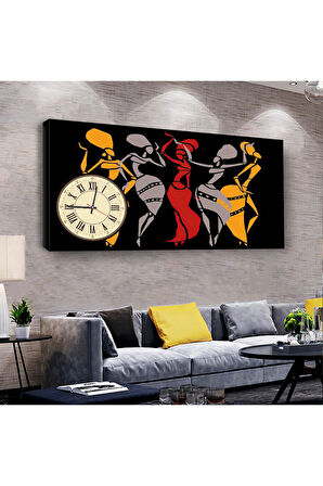 Mısır Medeniyeti 120 X 60 Saatli Kanvas Tablo