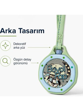 Zvomi Boyal Pap Askılı Saat 44 mm Açık Yeşil Silikon Sekizgen Kasa Quartz Mekanizma