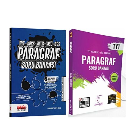 Karekök ve AKM Kitap Paragraf Soru Bankası Seti 2 Kitap